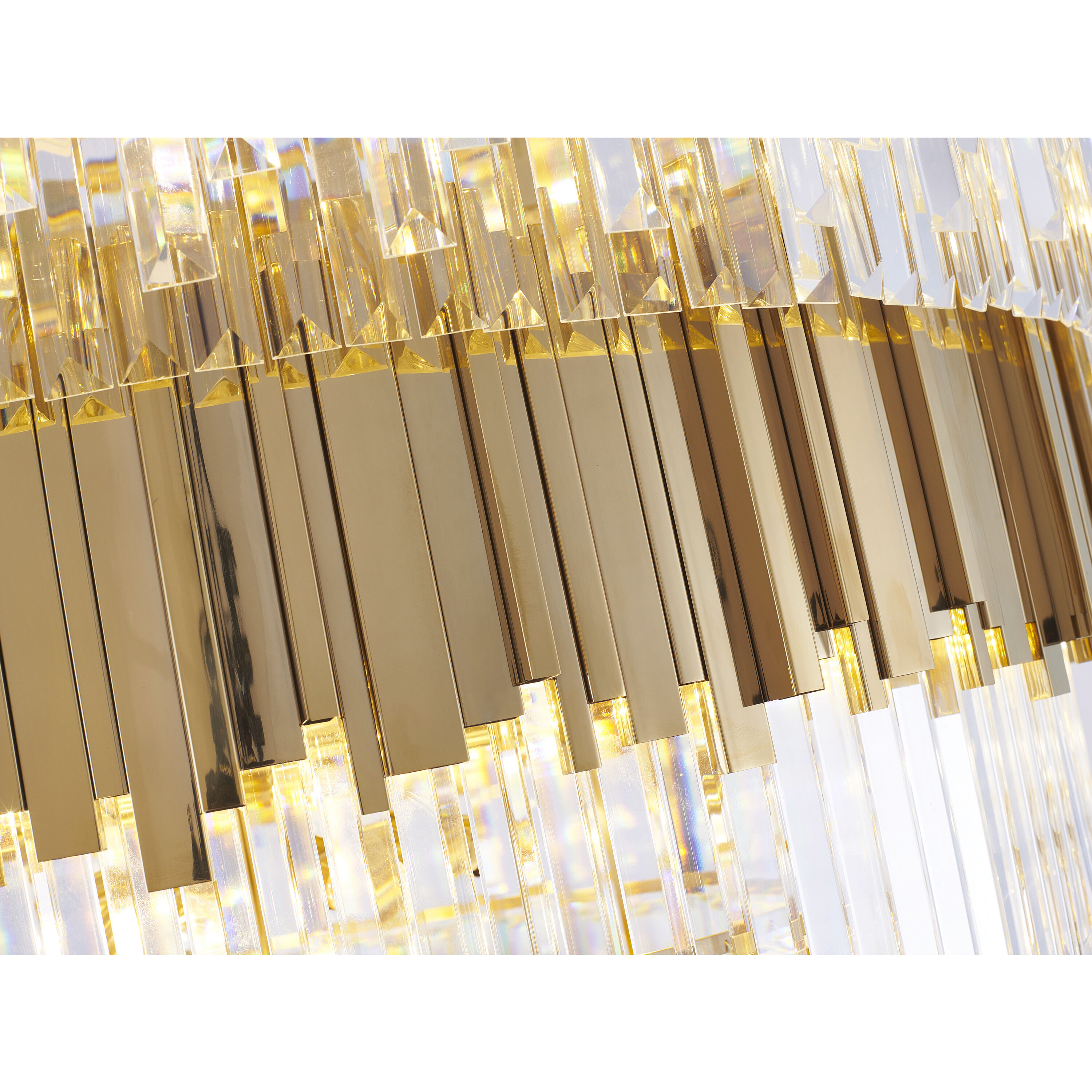 Canada 60 Light 43.4 inch Shiny Gold Chandelier Ceiling Light